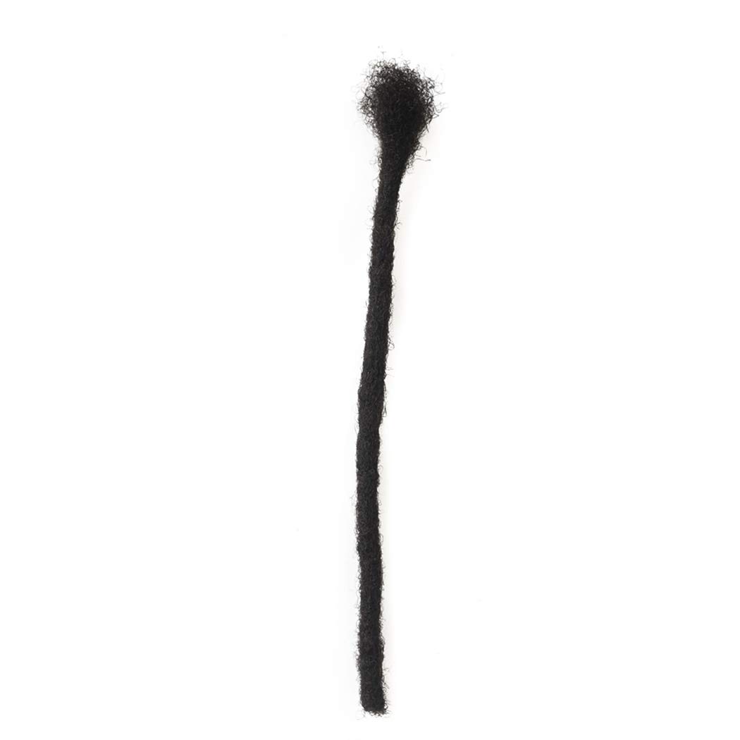 Human Hair Permanent Dreadlocks Extension Handmade Locs Small Size(diameter 0.4cm) 20 Strands/pack 12inch Dark Brown #2