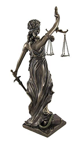Veronese Design Bronzed La Justicia With Scales And Sword Statue 8 Inches High Blind Justice #TOP1