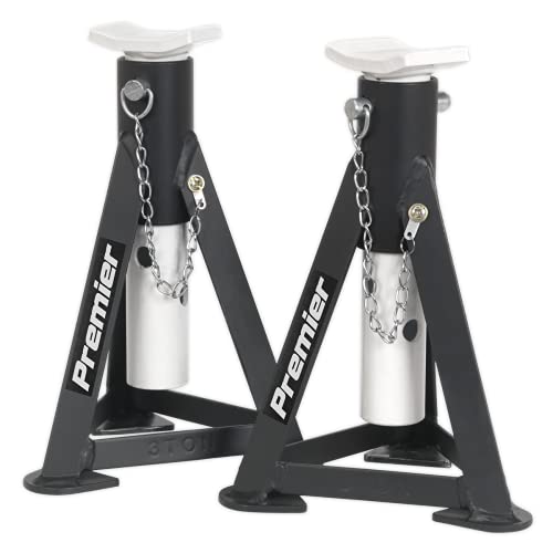 Chandelles de calage mécanique robuste support de levage auto essieu 3 tonnes - 4