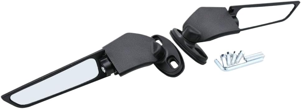 Adjustable Rotating Motorcycle Rearview Mirror Wind Wing Compatible With S1000RR S1000 K1200S Models And R15V3 R25 R3 R1 Bikes Universal Fit Replacement AccessoryRearview Mirror