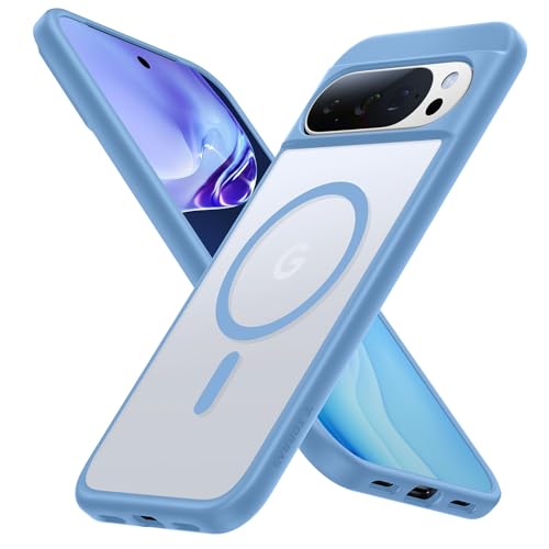 TORRAS Magnetic Shockproof for Google Pixel 10 Pro Case/Pixel 10 Case，[Military Grade 12FT Drop Protection][Fit for MagSafe], Slim Matte Translucent