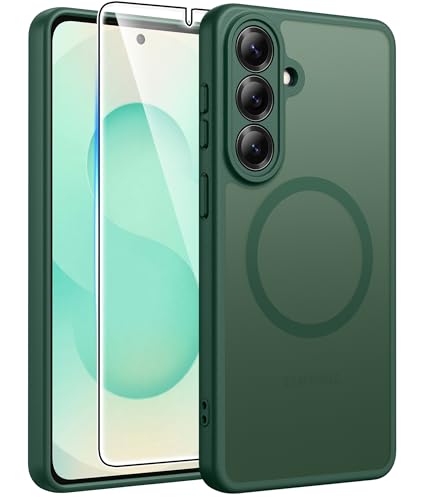 Samsung Galaxy S26+ Plus�pFNTCASE�P�[�X:[Magsafe�Ή�] [�t���J�����ی�] �������}�b�g�P�[�X [�X�N���[���v���e�N�^�[] �~���^���[�O���[�h�̑ϏՌ��ی�J�o�[�t��-�O���[��