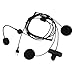 ASHATA Headset mit Mikrofon, Walkie Talkie Bluetooth-Headset mit Motorradhelm Walkie Talkie mit Mikrofon ICOM IC-F21, Zwei Lautsprechern und einem Mikrofon