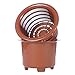 Flower Orchid Plant Mesh Net Pots Double Round Root Controlling Patent Technology,Excellent Drainage,Good Air Movement (Brown)