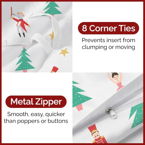 Image of Christmas Duvet Cover Cal King Size - 104 x 98, Christmas Tree 3