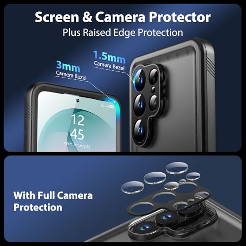 SPORTLINK for Samsung S26 Ultra Waterproof Case, Hard Military Cover Black by SPORTLINK - Used condition - Image 5