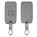 Produktbild kwmobile Autoschlüssel Hülle kompatibel mit Renault 4-Tasten Smartkey Autoschlüssel (nur Keyless Go) - Nubuklederoptik - Kunstleder Schutzhülle Schlüsselhülle Cover - Grau