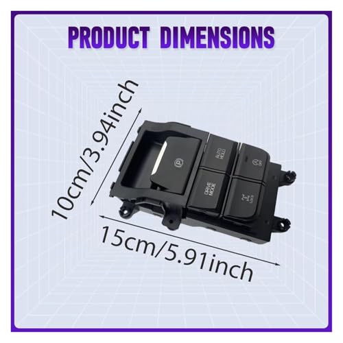 Interruptor Freno Mano Eléctrico Conector 24 Pines Consola Flujo Tucson 4