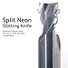 HOZLY 6mm Neon CNC Router Bits Neon Cutter 6mm/8mm LED Neon Sign Light Strip Slotting CNC Bits Tungsten Carbide End Mill Neon LED Lights Slotting Milling Cutter for Polystyrene Acrylic (6-6D-4.2)