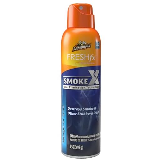 Fresh FX Smoke X Car Odor Eliminator Spray by Armor All, Car Air Freshener Spray, Midnight Air Scent, 3.5 Oz