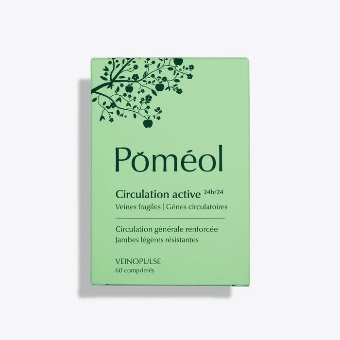 Complément Alimentaire Jambes légères & Circulation sanguine| Soulage les Jambes Lourdes | Vigne rouge, Cassis, Vitamines | VeinoPulse ǀ 60 jours | POMÉOL