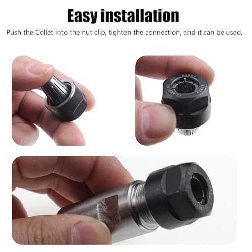Image of 5 /8 inch-11 Thread Angle Grinder Extension Shaft Set Electric Drill Conversion Collets Adapter Woodworking Tool Accessories Include Spring Collet (6, 1 /4, 8, 9.5, 10, 1 /2) 7PCS