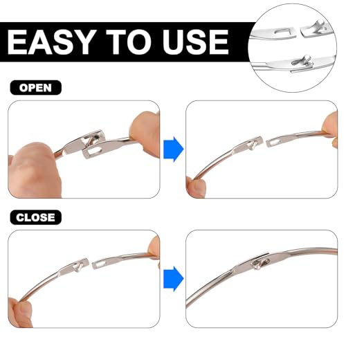 Image of Zonon 3 Pack 6 Inch Metal Rings Wrench Organizer Easy to Open and Close Heavy Duty for Bib Vests Craft Index Card Dream Catcher Key