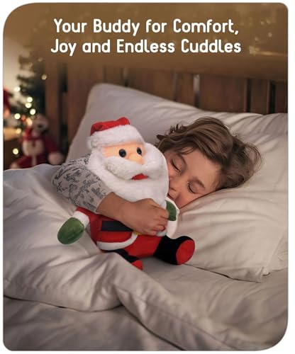 Image of Tickles Santa Claus Soft Stuffed Plush Toy for Kids Boys & Girls Christmas Day (Size: 30 cm, Color: Red & White)