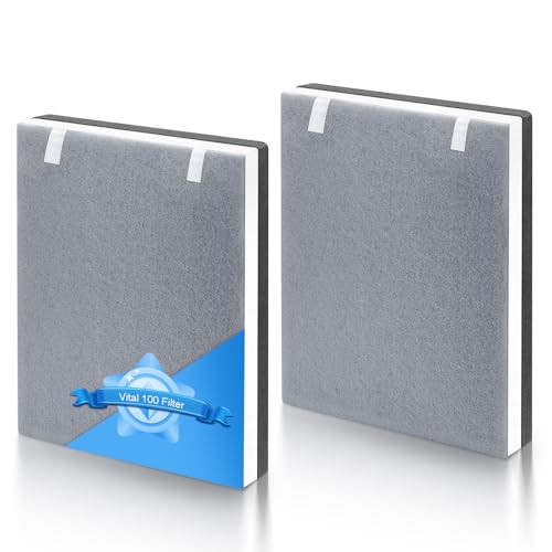 Image of 2 Pack Vital 100 Replacement Filter for LEVOIT Air Purifier | 3-in-1 HEPA and Activated Carbon Filter, Part Number Vital 100-RF