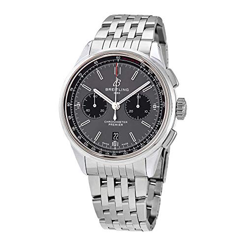 Breitling Premier B01 Chronograph Automatic Grey Dial Men's Watch AB0118221B1A1