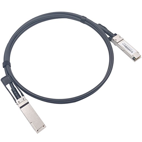 Wiitek 2M QSFP+ DAC Twinax Cable, 40GbE QSFP+ Direct Attach Copper Cable,30AWG Black, for Cisco QSFP-H40G-CU2M, Dell, Ubiquiti, D-Link, Juniper, Huawei, Mellanox, Mikrotik, SuperMicro