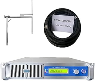 1500W Radio Broadcast FM Transmitter Kit Radio Professional Equipment 1500W FM Transmitter for Radio Station Long Range Fcc Certified for Church