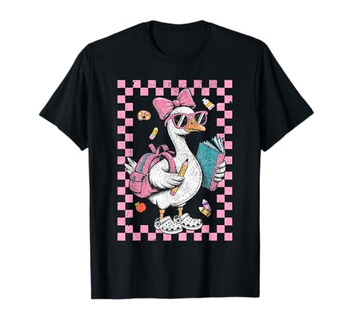 Back To School Goose First Day of School Boy Girl T-Shirt