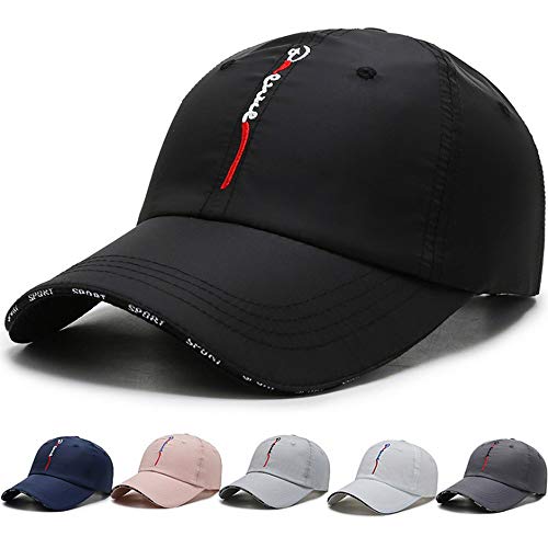 Croogo Unstructured Sports Hat Quick Dry Baseball Cap Breathable Outdoor Golf Uv Protection Sun Hats Unisex,Dark Gray-Cp13 #TOP2