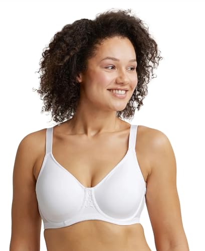 Image of Jockey 1855 Women Under-Wired Non-Padded Soft Touch Microfiber Elastane Stretch Full Coverage Minimizer Bra with Broad Wings