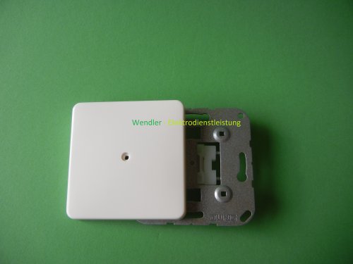 Sortie de câble Jung CD590AWW blanche avec décharge de traction pour cloison