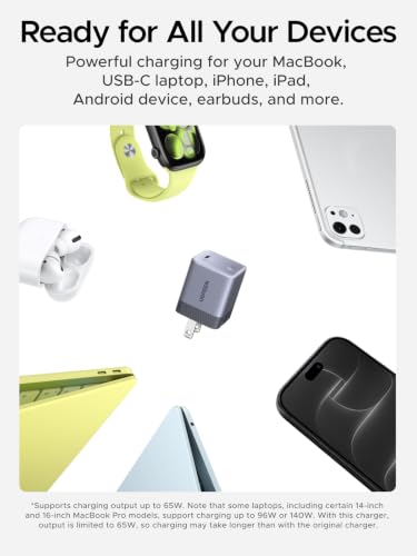 65W UGREEN Nexode Air USB-C GaN Charger w/ Foldable Prongs & 100W USB-C Cable - image 9