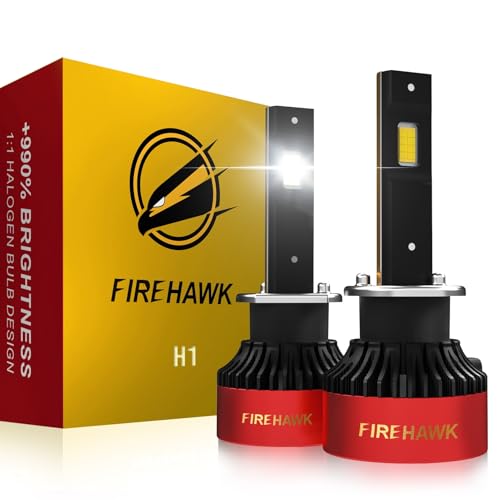 Image of Firehawk H1 Bulbs 70000LM Pure White 6000K Plug & Play IP68 Waterproof Fog Light, Pack of 2