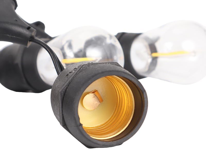 25FT Solar String Lights,Solar Powered LED Outdoor Commercial Grade Waterproof Patio Lights with Edison Globe Shatterproof Patio Lights for Outside Garden Backyard 6V 6W,10 Bulbs