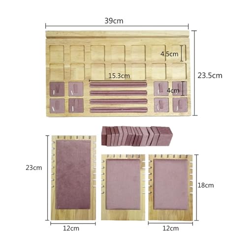 Plateau bijoux vitrine pour chaîne pendentif bracelet et bague de créateur