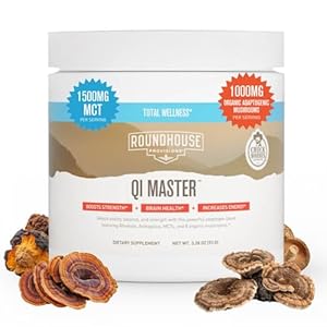 ROUNDHOUSE PROVISION Qi Master Adaptogen Blend, Astragalus Root, Rhodiolife Extract, MCT, 8 Organic Mushrooms (30 Scoops) by Chuck Norris