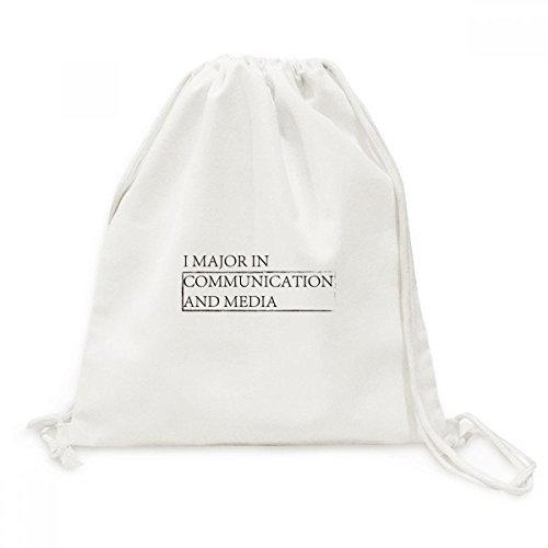Sac de voyage média en toile robuste imprimé citation communication unique