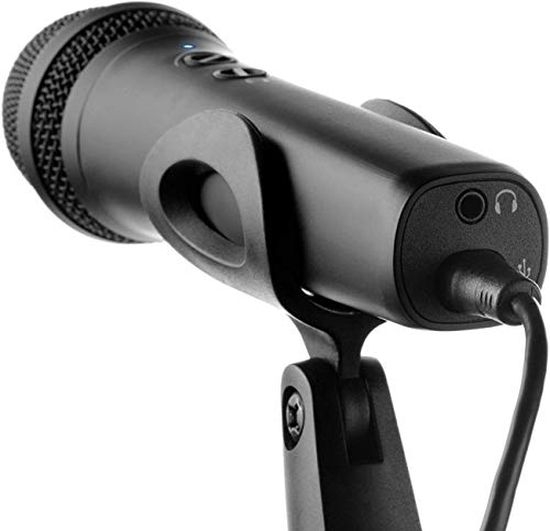 Microphone iOS et Mac iRig Mic HD 2 avec sortie casque et contrôle de gain direct