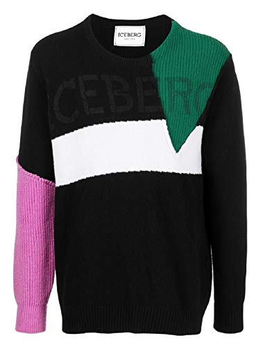Iceberg Herren Pullover A0317077 0002 Schwarz Herbst Winter 2020 S, Schwarz...