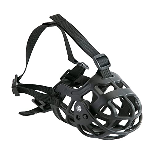 GerRiT 犬用口輪, ポジティブトレーニングのためのペット口輪, 小型中型大型犬用のエアメッシュ通気性パピーマズル、ポジティブトレーニング用のポータブルウォッシャブルホローアウトペットマズル XL