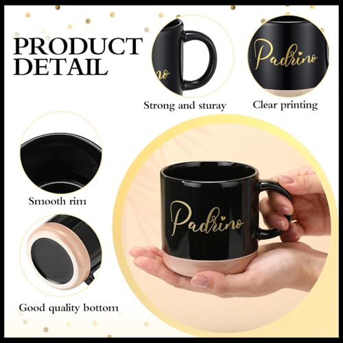 Set de 6 Mugs de Cerámica para Padrinos con Bolígrafo y Tarjetas miniatura 3