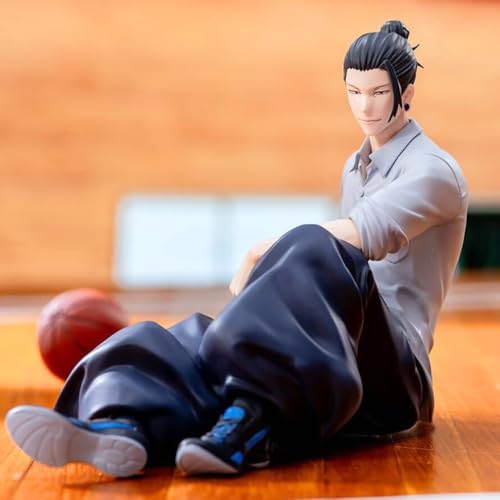 Image of FUNFOB Geto Action Figure Height-11.5cm Collectible for Anime Fans PVC Multicolour | Geto Sitting Grey Shirt