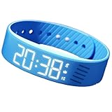 MEIION dotoxy Doxy Risveglio Garantito Orologio Sveglia Braccialetto con Vibrazione, Display LED, Contapassi, Monitor Sonno, USB Ricaricabile - Adatto per Uomo, Donna ed Adolescenti