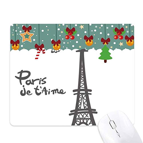 Alfombrilla de ratón de la Torre Eiffel para oficina con base de goma antideslizante