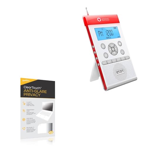 BoxWave Screen Protector Compatible with Eton Zoneguard - ClearTouch Anti-Glare Privacy (2-Pack), Privacy Screen Protector Flexible Film Anti-Glare