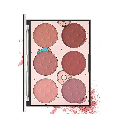 6 Color Face Contour Portable Long Lasting Make-up Blush Powder a Shimmery or Matte Finish Makeup Palette Easily Blendable Lasting Blusher Blush Glow Kit