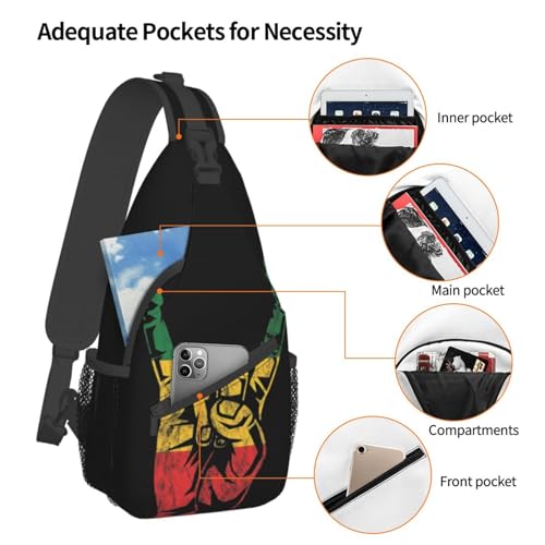 Mochila bandolera ajustable para senderismo y camping miniatura 4