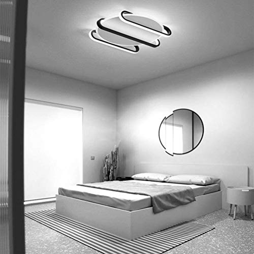 Plafond LED Light avec Télécommande Plafonnier Créatif Contemporain 20" 4000lm - 6