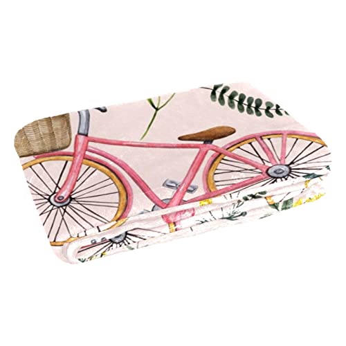 Couverture chaude et confortable imprimé vélo champêtre pour canapé - 3