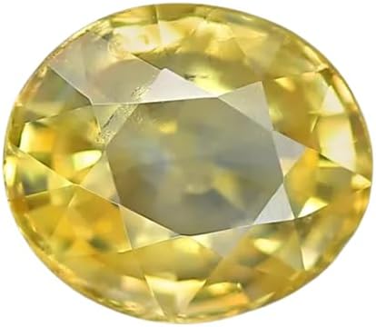 Real Earth Gems Rashi Ratan pukhraj stone 5.5 ratti srilankan yellow ...