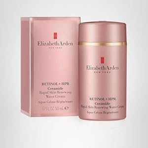 Elizabeth Arden Retinol HPR Ceramide Rapid Skin Renewing Water Cream Face Moisturizer Anti Aging Wrinkle Treatment Niacinamide Hyaluronic Acid Ceramides Peptides 17 fl oz