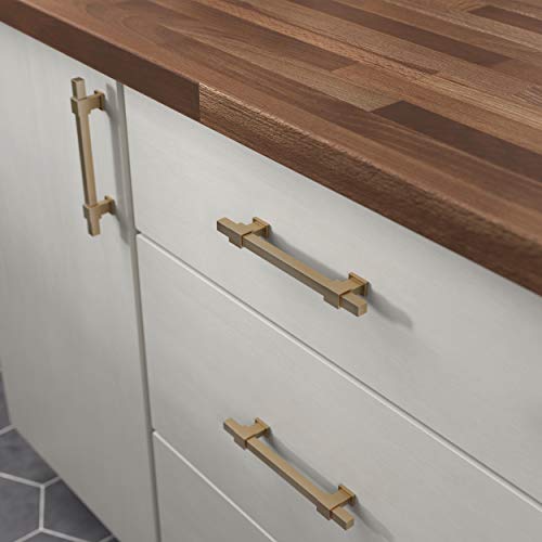 Franklin Brass 5 Pack Adjusta-Pull™ Champagne Bronze Square Bar Cabinet Handles, 35mm/160mm, P44368-CZ-B, Gold, 2.05 Pounds (Pack of 5) - Image 2
