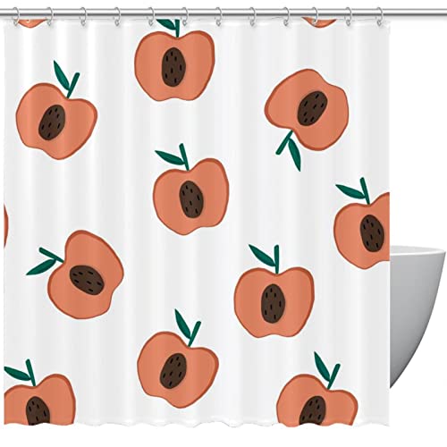 Rideau de douche sans odeur Apples plastique sain imperméable pour baignoire - 2