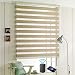 Motorized Blinds with Remote Control, Electric Zebra Blinds Customized Size, Smart Blind for Windows with Dual Layer Sheer