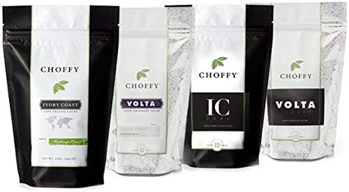 Choffy, Premium Variety Set, Brewed Chocolate, Cocoa, Medium, Dark Roasts - Four 12oz. Bags